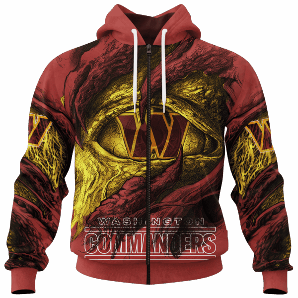 Commanders Demon Eyes Limited Edition Hoodie T-shirt Sweatshirt All Merchandise - Image 4