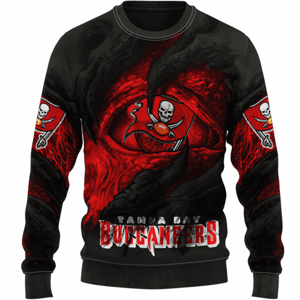 Buccaneers Demon Eyes Limited Edition Hoodie T-shirt Sweatshirt All Merchandise - Image 2