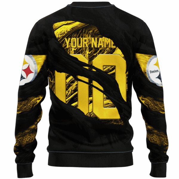 Steelers Demon Eyes Limited Edition Hoodie T-shirt Sweatshirt All Merchandise - Image 3