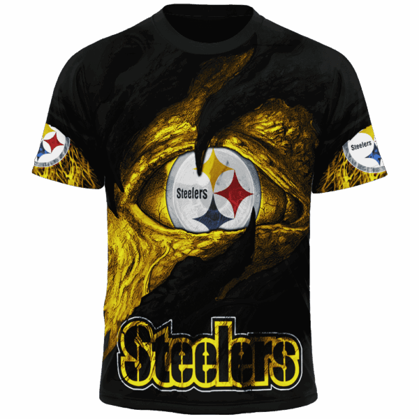 Steelers Demon Eyes Limited Edition Hoodie T-shirt Sweatshirt All Merchandise - Image 5