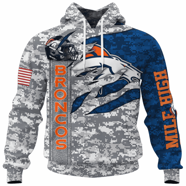 Broncos Camo US Limited Edition Hoodie T-shirt Sweatshirt All Merchandise