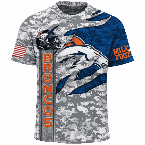 Broncos Camo US Limited Edition Hoodie T-shirt Sweatshirt All Merchandise - Image 5