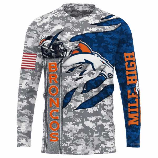 Broncos Camo US Limited Edition Hoodie T-shirt Sweatshirt All Merchandise - Image 7