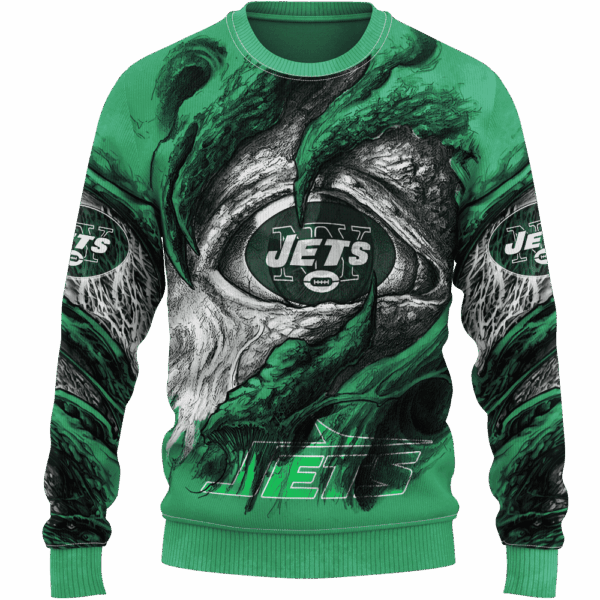 Jets Demon Eyes Limited Edition Hoodie T-shirt Sweatshirt All Merchandise - Image 2