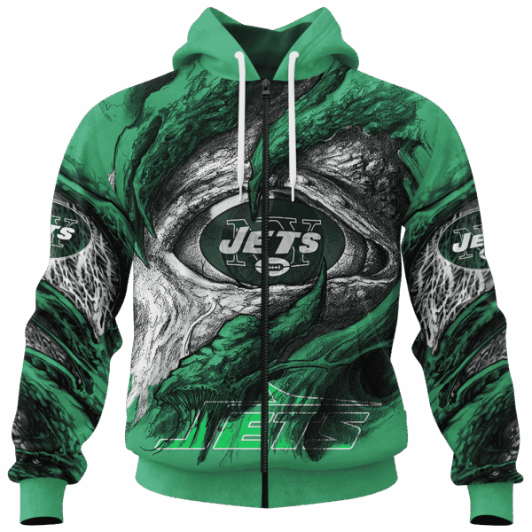 Jets Demon Eyes Limited Edition Hoodie T-shirt Sweatshirt All Merchandise - Image 4