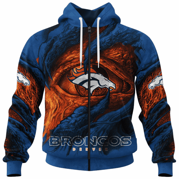 Broncos Demon Eyes Limited Edition Hoodie T-shirt Sweatshirt All Merchandise - Image 4