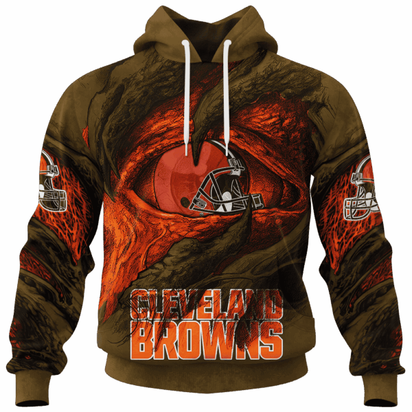 Browns Demon Eyes Limited Edition Hoodie T-shirt Sweatshirt All Merchandise