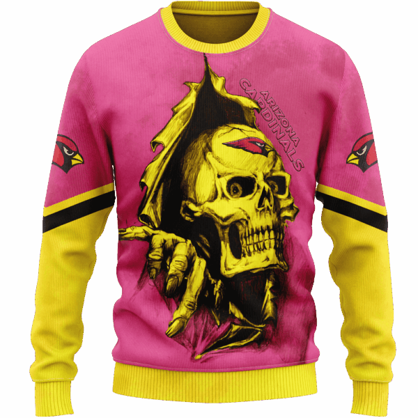 Cardinals Skull Tear Cap Limited Edition Hoodie T-shirt Sweatshirt All Merchandise - Image 2