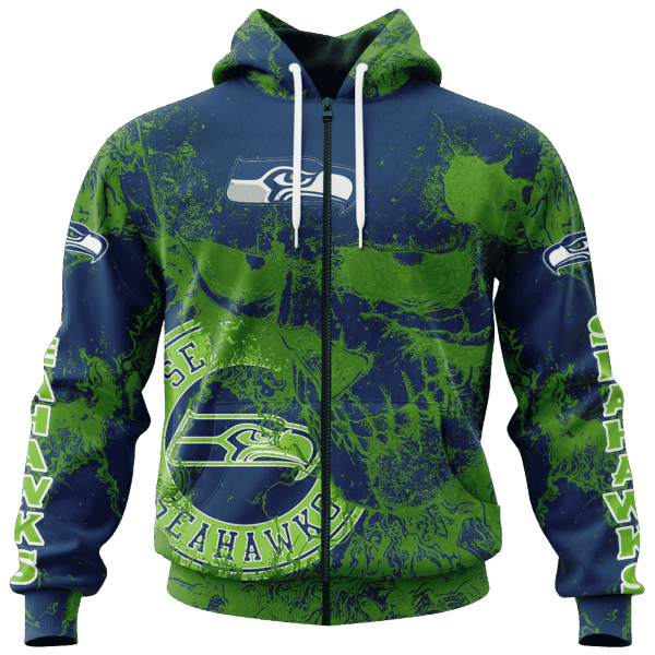 Seahawks Flowing Limited Edition Hoodie T-shirt Sweatshirt All Merchandise - Image 4