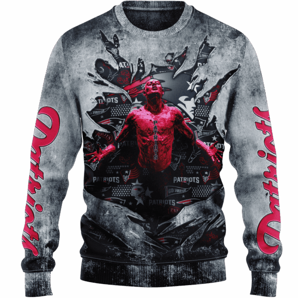 Patriots Faricmetall Jersey Limited Edition Hoodie T-shirt Sweatshirt All Merchandise - Image 2