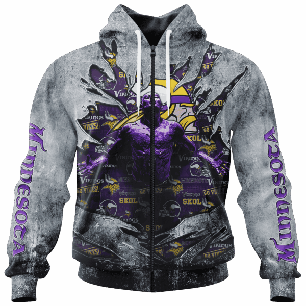 Vikings Faricmetall Jersey Limited Edition Hoodie T-shirt Sweatshirt All Merchandise - Image 4