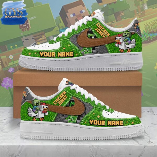 Chicken Jockey Minecraft Limited Edition Air Force 1 Sneakers