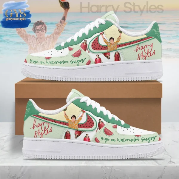 Harry Styles High On Watermelon Sugar Air Force 1 Sneakers