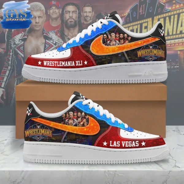 WWE WRESTLEMANIA 41 Limited Edition Air Force 1 Sneakers