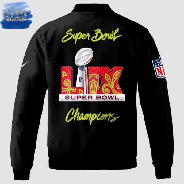 Eagles 2025 SUPER BOWL LIX CHAMPIONS Zip Bomber - Image 3