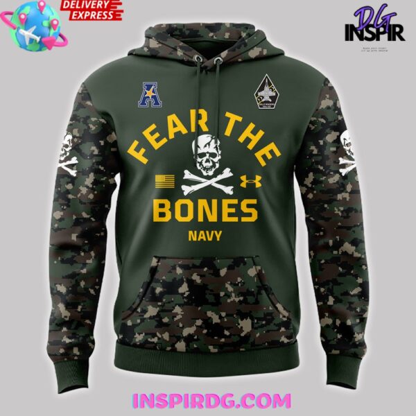 Navy Midshipmen Jolly Rogers Special Camo Hoodie Hoodie T-shirt Sweatshirt All Merchandise - Image 2