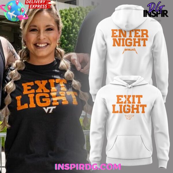 Virginia Tech x Metallica M72 Tour 2025 Exit Light Enter Night Hoodie Hoodie T-shirt Sweatshirt All Merchandise - Image 4