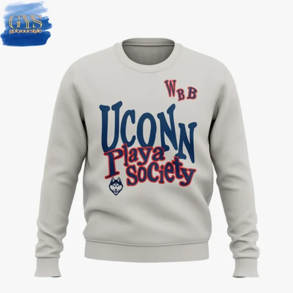 UConn Huskies WBB Playa Society Limited Edition Sweatshirt - Image 2
