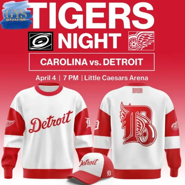 Detroit Red Wings Tigers Night Premium Edition Sweatshirt