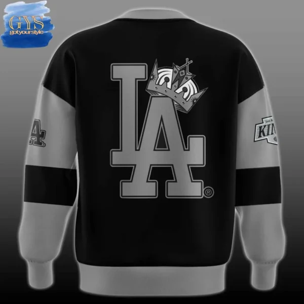 Los Angeles Kings Dodgers Night Special Edition Sweatshirt - Image 2