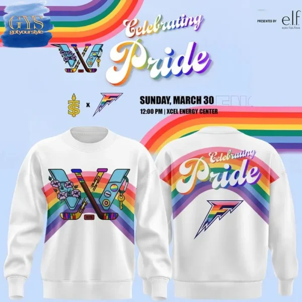 Minnesota Frost PWHL x ELI Adult Pride White Sweatshirt