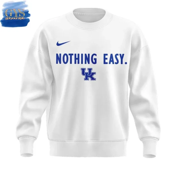 Kentucky Men's Basketball Nothing Easy Uniform Sweatshirt - Image 2
