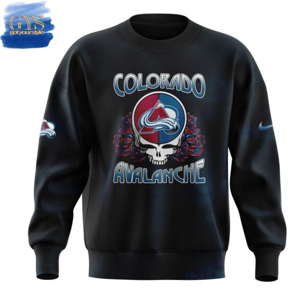 Colorado Avalanche Grateful Dead Night Sweatshirt - Image 2