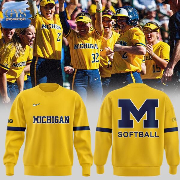 Michigan Softball Limited Edition Yellow Sweatshirt