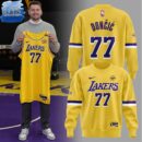 Lakers Show Luka Doncic Yellow Sweatshirt