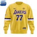 Lakers Show Luka Doncic Yellow Sweatshirt