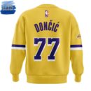 Lakers Show Luka Doncic Yellow Sweatshirt