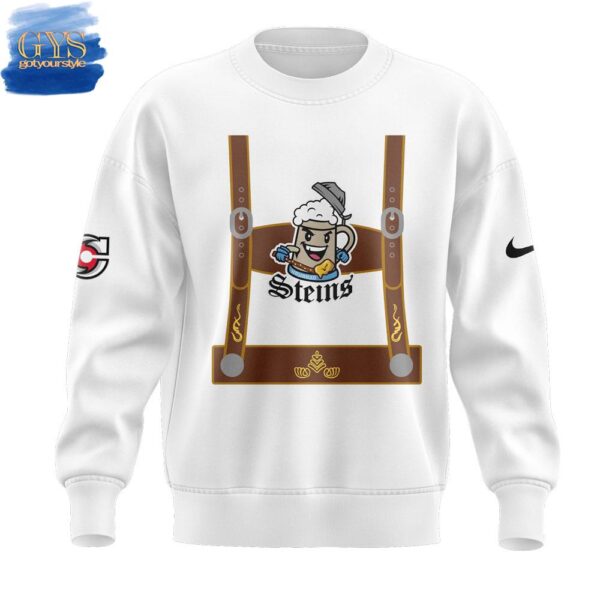 Cincinnati Cyclones Zinzinnati Steins White Sweatshirt - Image 2