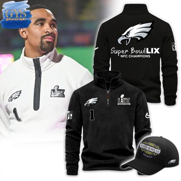 Philadelphia Eagles Super Bowl LIX 2025 Black Sweatshirt