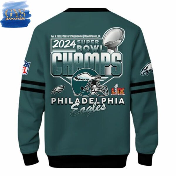 Philadelphia Eagles NFL Super Bowl LIX Champions Limited Edition Sweatshirt - Image 3