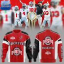 Ohio State Football 2025 CFP National Champions Black Red Sweatshirt
