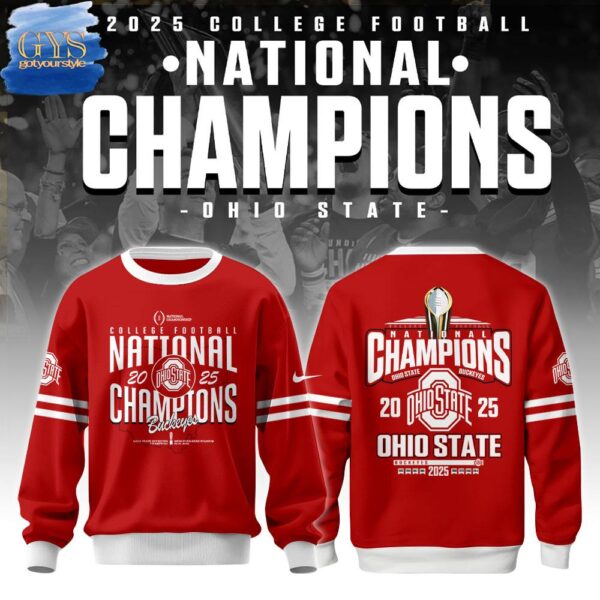 Ohio State Buckeyes NCAA National Champions 2025 Limited Edition Sweatshirt