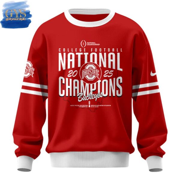 Ohio State Buckeyes NCAA National Champions 2025 Limited Edition Sweatshirt - Image 2