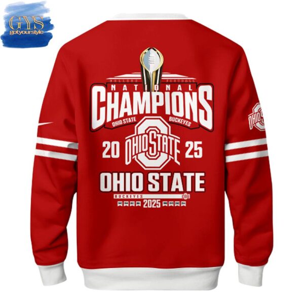 Ohio State Buckeyes NCAA National Champions 2025 Limited Edition Sweatshirt - Image 3