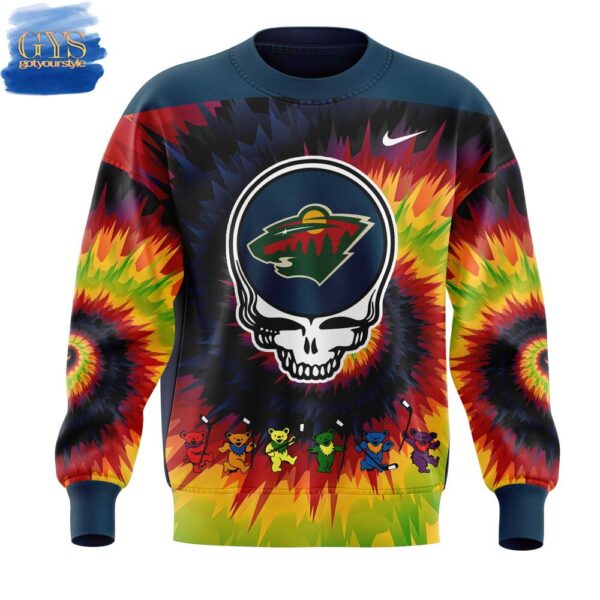 Minnesota Wild Grateful Dead Night Sweatshirt - Image 2