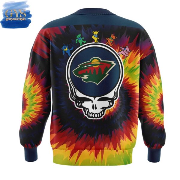 Minnesota Wild Grateful Dead Night Sweatshirt - Image 3