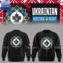Winnipeg Jets 2025 Ukrainian Heritage Night Sweatshirt