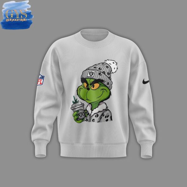Las Vegas Raiders 2025 The Grinch Premium Limited Sweatshirt - Image 2