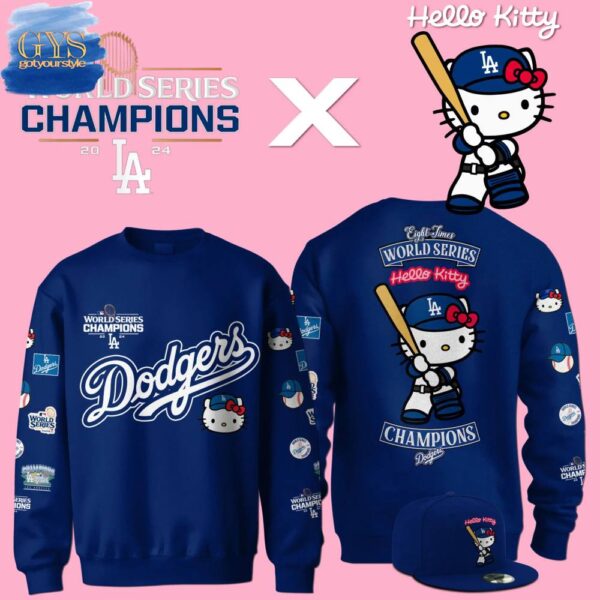 Los Angeles Dodgers Hello Kitty World Champions Limited Edition 2025 Sweatshirt