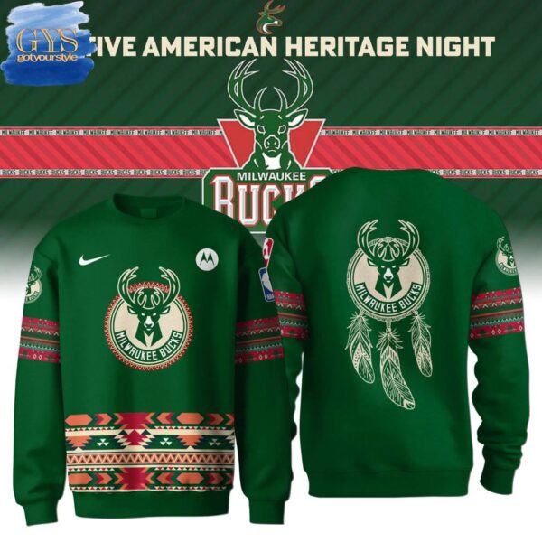 Milwaukee Bucks Native American Heritage Night 2025 Limited Edition Sweatshirt