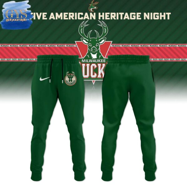 Milwaukee Bucks Native American Heritage Night 2025 Limited Edition Sweatshirt - Image 2