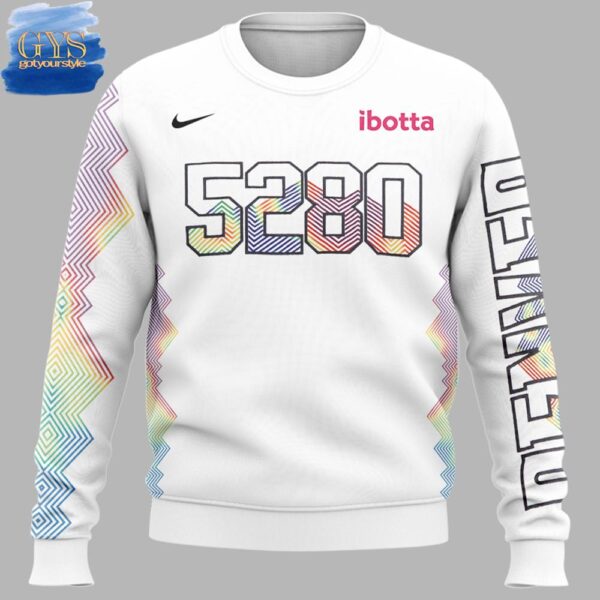 Denver Nuggets City Edition 5280 Special White Sweatshirt - Image 2