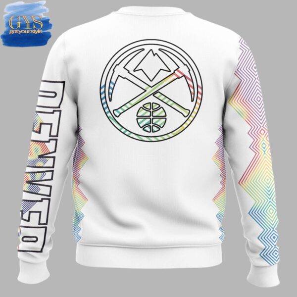 Denver Nuggets City Edition 5280 Special White Sweatshirt - Image 3