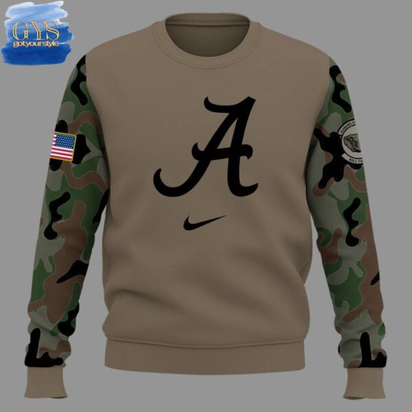 Alabama Crimson Tide Veterans Day Limited Camo Sweatshirt - Image 2