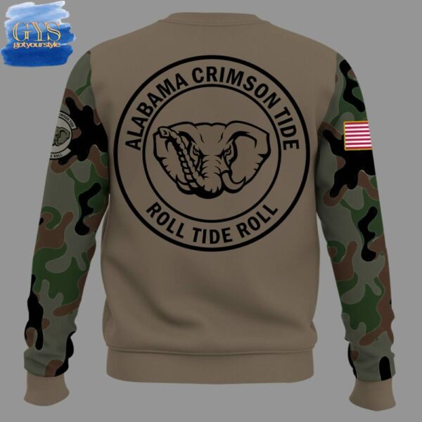 Alabama Crimson Tide Veterans Day Limited Camo Sweatshirt - Image 3