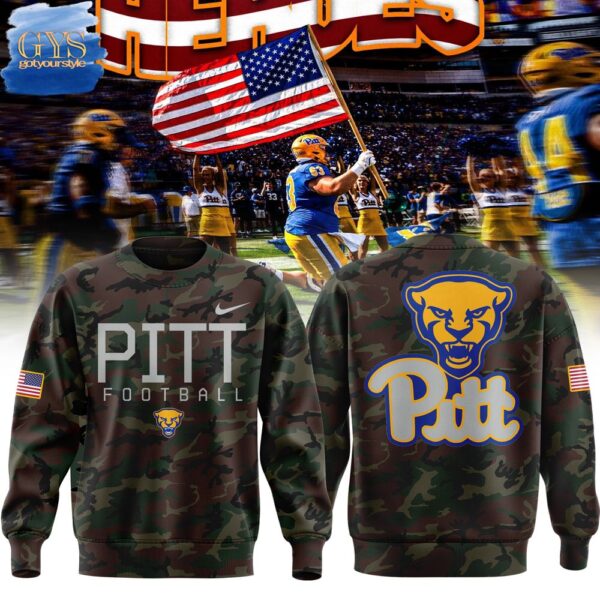 Pittsburgh Panthers 2025 Military Appreciation Camo Sweatshirt